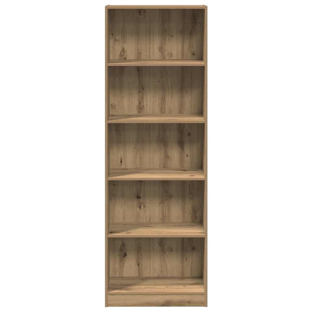 Bücherregal Artisian Oak 60 x 24 x 176 cm Holzwerkstoff