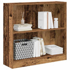 Bücherregal Altholz-Optik 80x24x76cm Holzwerkstoff