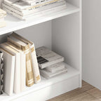 Bücherregal Weiß 80x24x109 cm Holzwerkstoff