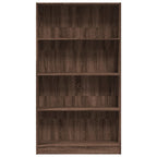 Bücherregal Braun Eichen-Optik 80x24x143 cm Holzwerkstoff