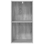 Bücherregal Grau Sonoma 40x30x77 cm Holzwerkstoff