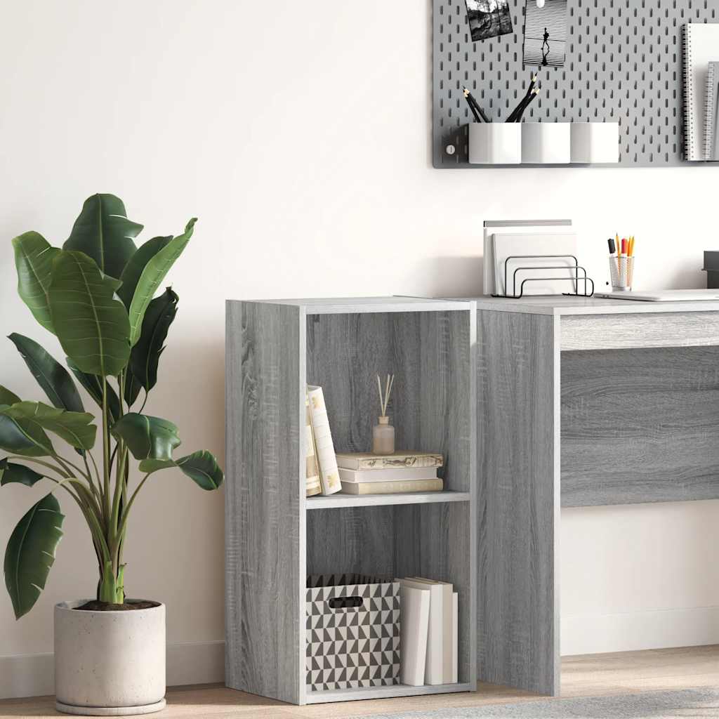 Bücherregal Grau Sonoma 40x30x77 cm Holzwerkstoff