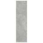 Bücherregal Betongrau 40x30x114 cm Holzwerkstoff