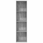 Bücherregal Grau Sonoma 40x30x152 cm Holzwerkstoff