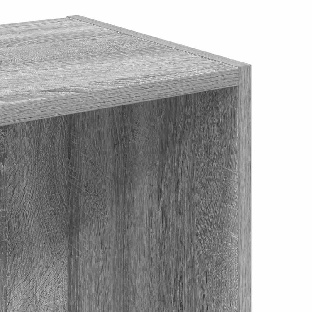 Bücherregal Grau Sonoma 40x30x152 cm Holzwerkstoff