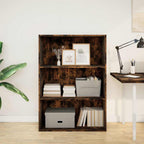 Bücherregal Räuchereiche 80x30x114 cm Holzwerkstoff