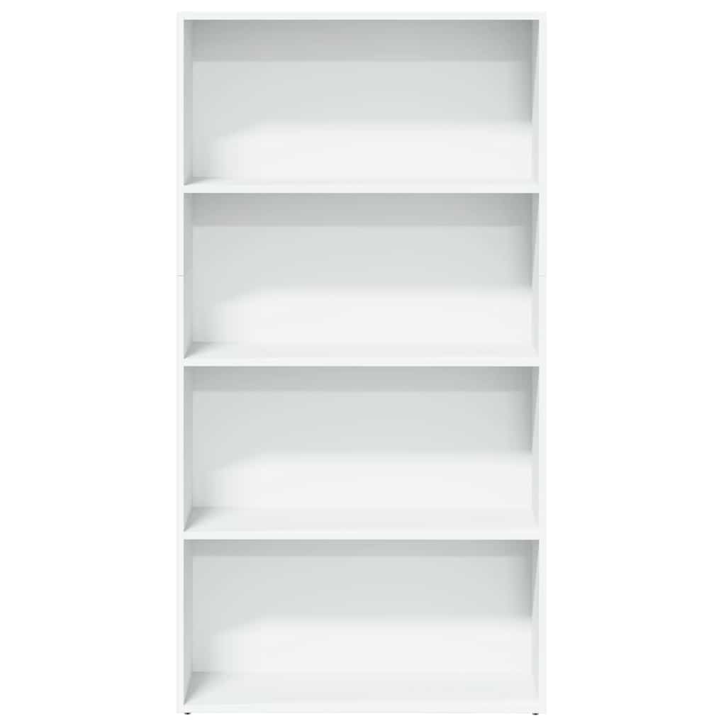 Bücherregal Weiß 80x30x152 cm Holzwerkstoff