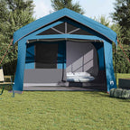 Familienzelt Blau und Grau 620 x 322 x 240 cm Polyester