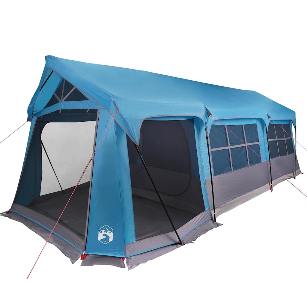 Familienzelt Blau und Grau 620 x 322 x 240 cm Polyester