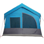 Familienzelt Blau und Grau 620 x 322 x 240 cm Polyester