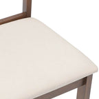 Esszimmerstühle mit Kissen 2 Stk. Braun Massivholz Gummibaum