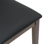 Esszimmerstühle mit Kissen 2 Stk. Braun Massivholz Gummibaum