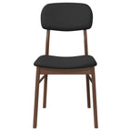 Esszimmerstühle mit Kissen 2 Stk. Braun Massivholz Gummibaum