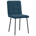 Esszimmerstühle 4 Stk. Blau Samt