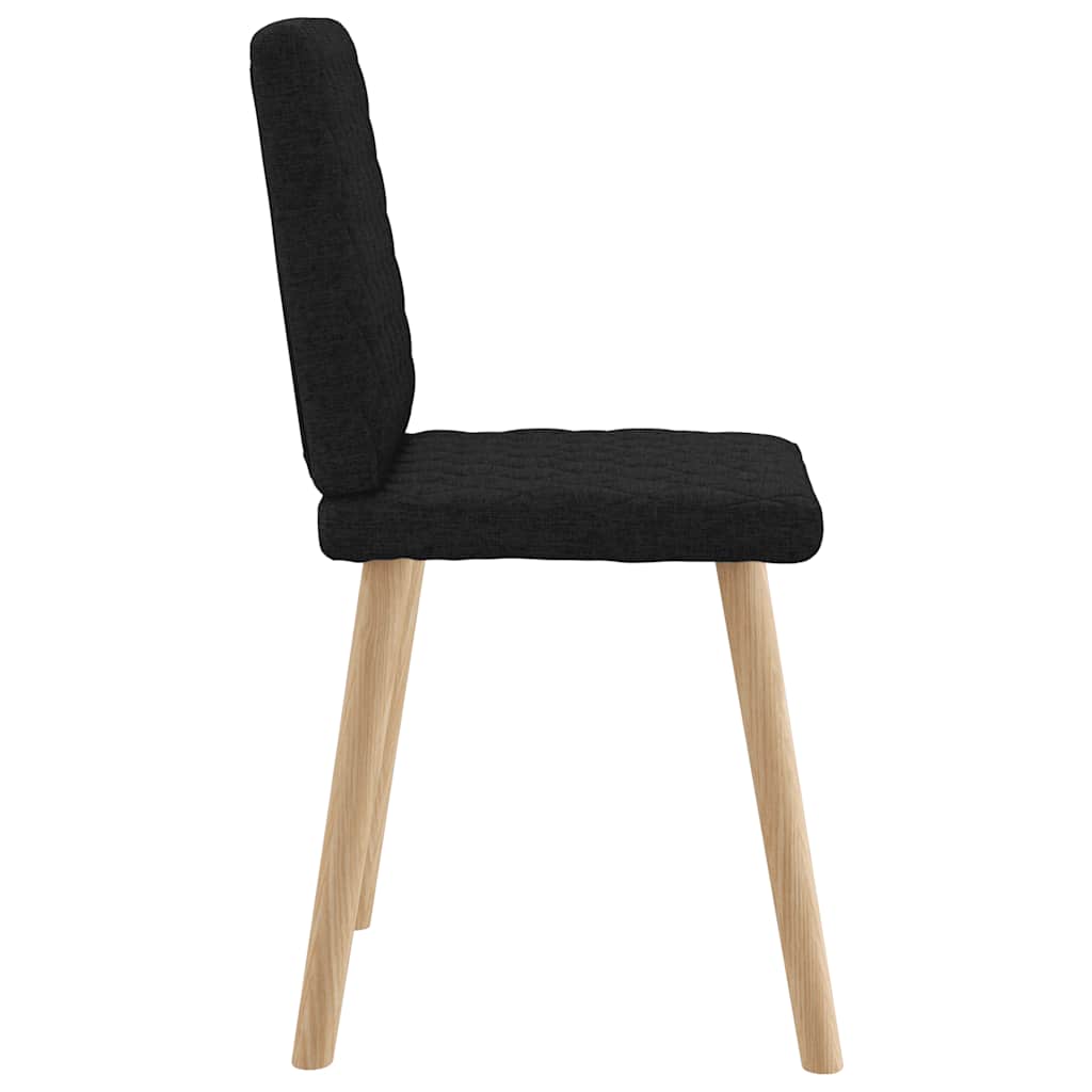 Esszimmerstühle 4 Stk. Schwarz Stoff