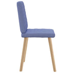 Esszimmerstühle 4 Stk. Jeansblau Stoff