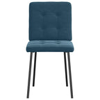 Esszimmerstühle 6 Stk. Blau Samt