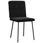 Esszimmerstühle 6 Stk. Schwarz Samt