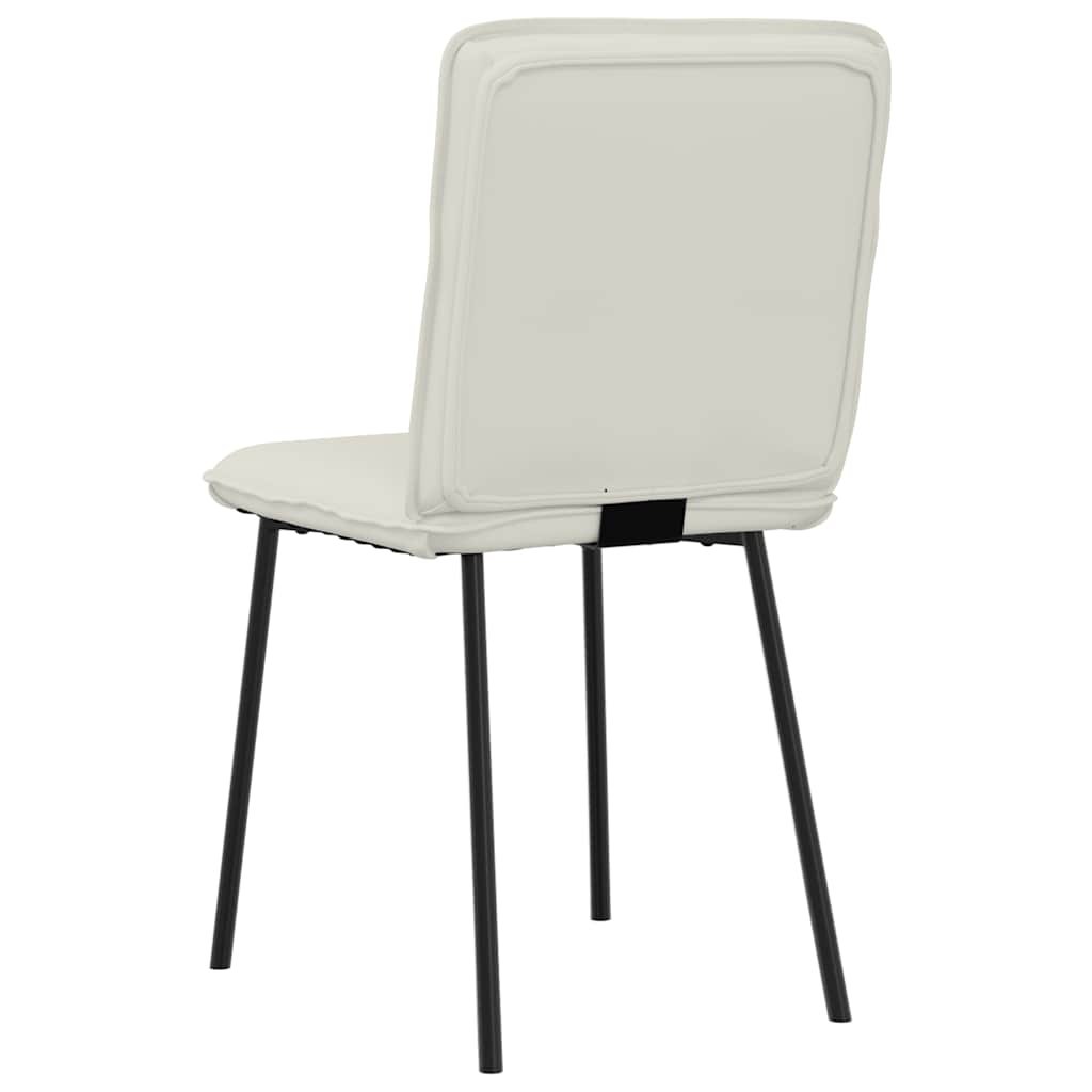 Esszimmerstühle 6 Stk. Creme Samt