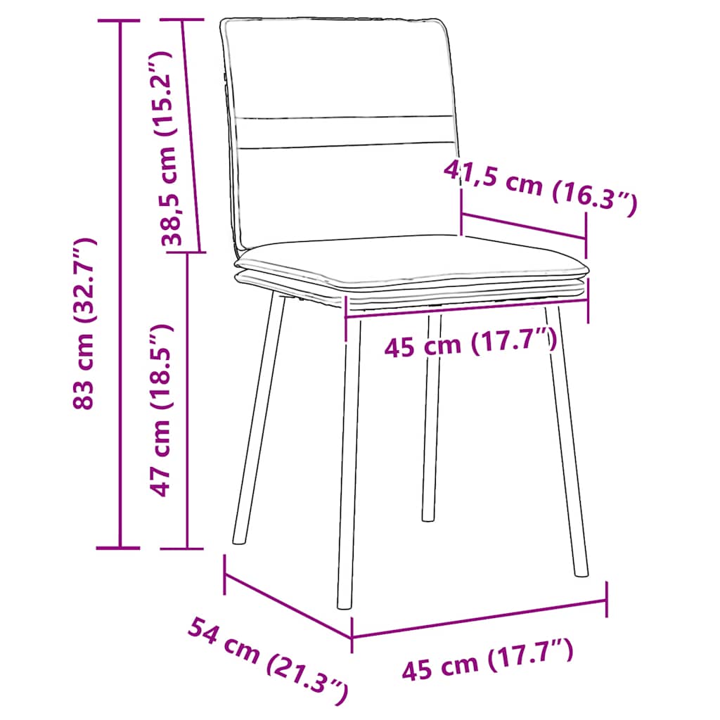 Esszimmerstühle 6 Stk. Creme Samt