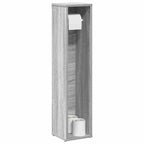 Badezimmerschrank mit Rollenhalter Grau Sonoma 20,5x20x90 cm