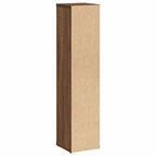 Badezimmerschrank mit Rollenhalter Braune Eiche 20,5x20x90 cm