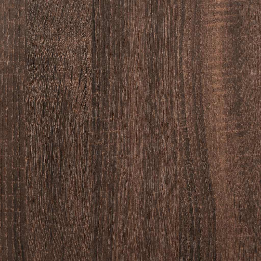 Badezimmerschrank mit Rollenhalter Braune Eiche 20,5x20x90 cm