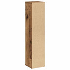 Badezimmerschrank mit Rollenhalter Altholz 20,5x20x90 cm