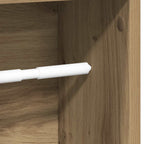 Badezimmerschrank mit Rollenhalter Artisan Oak 20,5x20x90 cm