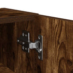 Badezimmerschrank mit Rollenhalter Räuchereiche 20,5x22x72 cm
