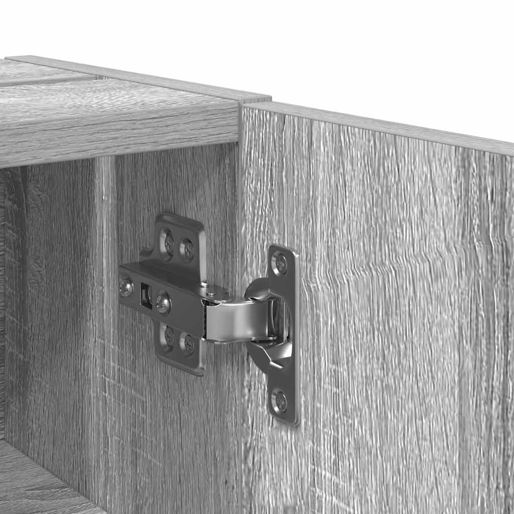 Badezimmerschrank mit Rollenhalter Grau Sonoma 20,5x22x72 cm