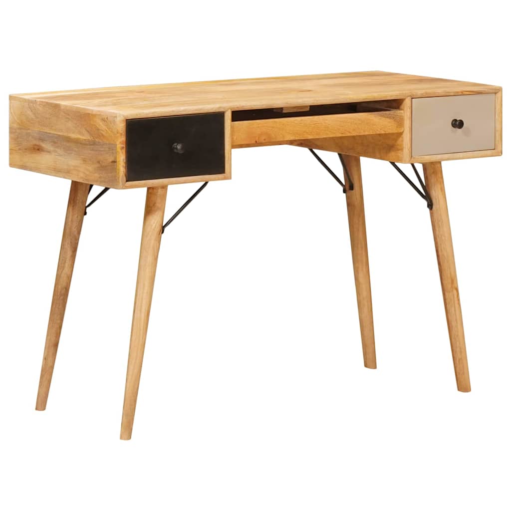 Schreibtisch Braun 110 x 55 x 76 cm Massivholz Mango