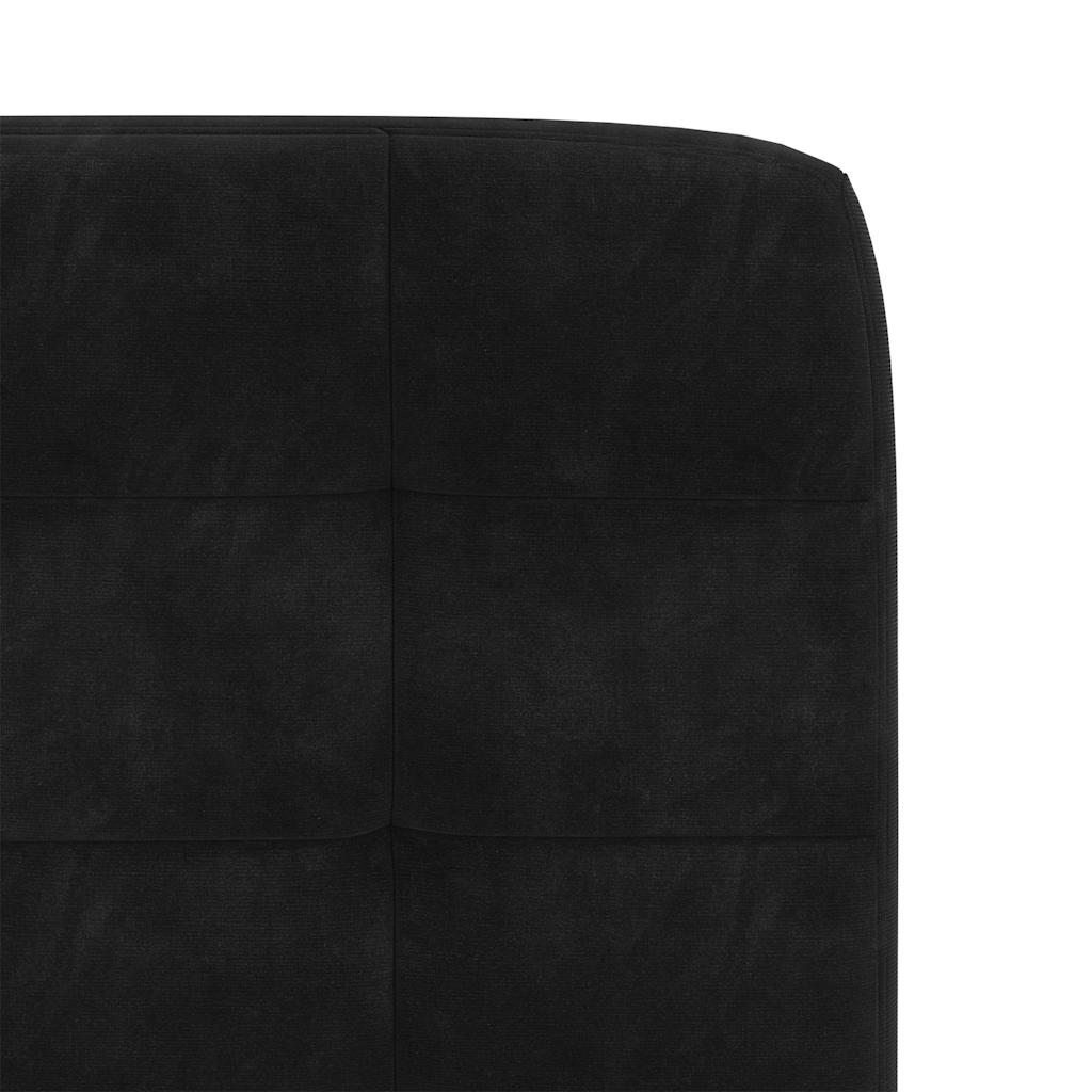 Esszimmerstühle 2 Stk. Schwarz Samt