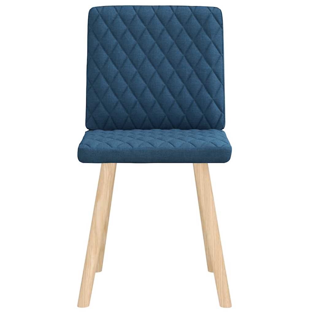 Esszimmerstühle 2 Stk. Blau Stoff