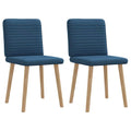 Esszimmerstühle 2 Stk. Blau Stoff