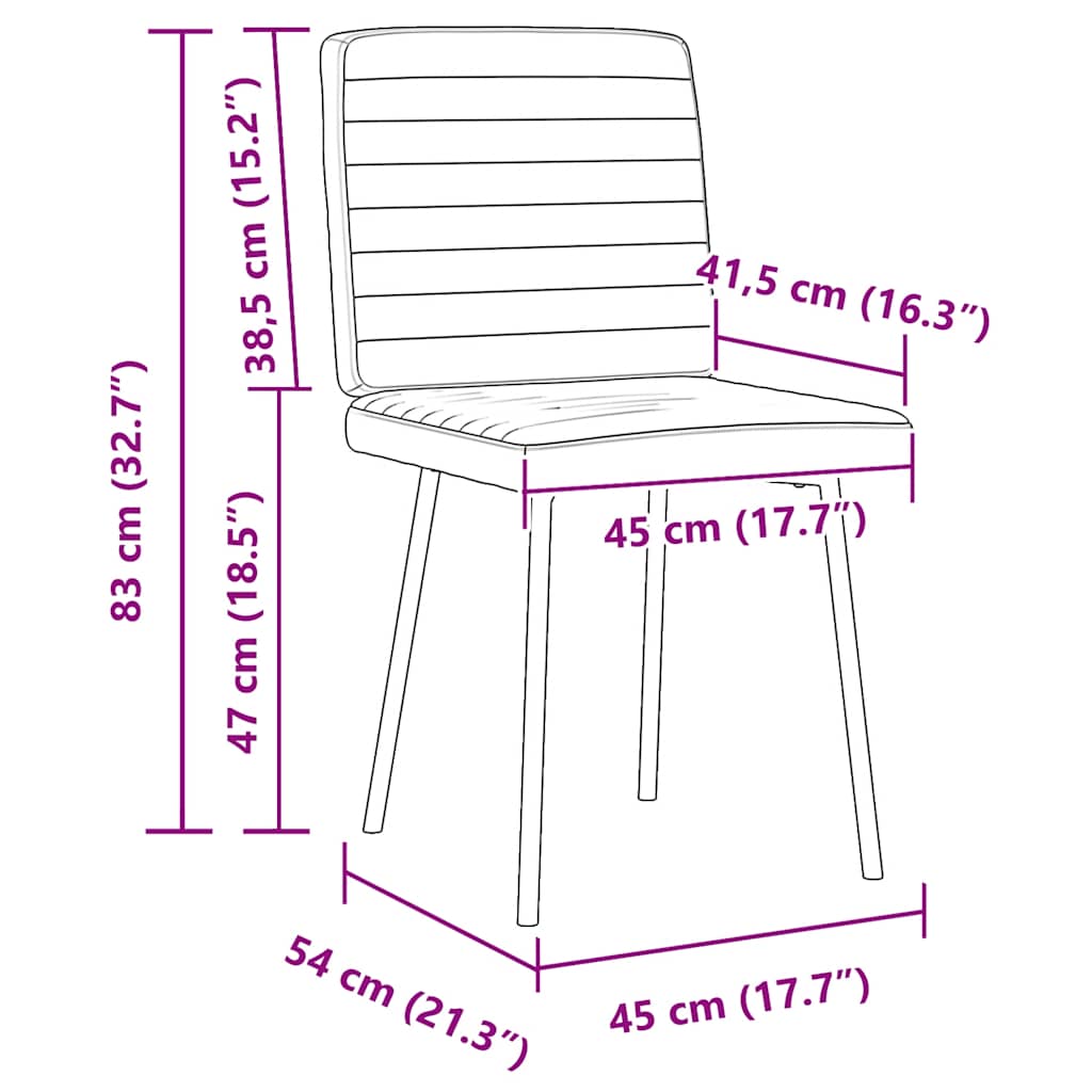 Esszimmerstühle 2 Stk. Schwarz Samt