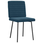 Esszimmerstühle 2 Stk. Blau Samt