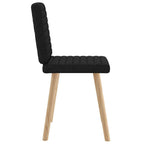 Esszimmerstühle 2 Stk. Schwarz Stoff