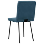 Esszimmerstühle 2 Stk. Blau Samt
