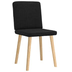 Esszimmerstühle 2 Stk. Schwarz Stoff