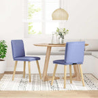 Esszimmerstühle 2 Stk. Jeansblau Stoff