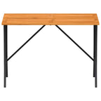 Gartentisch mit Akazienholzplatte 105x75x72 cm Poly Rattan