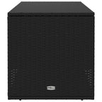 Outdoor-Kissenbox Schwarz 100x55x55,5 cm Poly Rattan