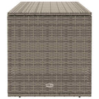 Outdoor-Kissenbox Grau 100x55x55,5 cm Poly Rattan