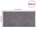 Rutschfestes Malervlies 5 m 280 g/m² Grau