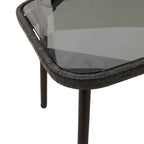 Couchtisch Schwarz 90 x 45 x 43 cm Poly-Rattan