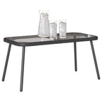 Couchtisch Schwarz 90 x 45 x 43 cm Poly-Rattan