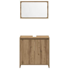 4-tlg. Badmöbel-Set Artisan-Eiche Holzwerkstoff