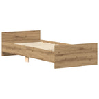 Bettgestell ohne Matratze Artisan-Eiche 90x190cm Holzwerkstoff