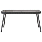 Garten Essgruppe mit Kissen 2 pcs Schwarz Poly-Rattan